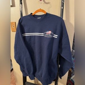 Vintage county seat, sweatshirt, extra large, navy, good condition
